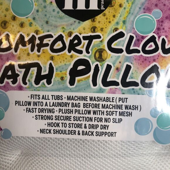 Hi Peach Layne Comfort Cloud Bath Pillow, White NEW!! - Picture 6 of 8